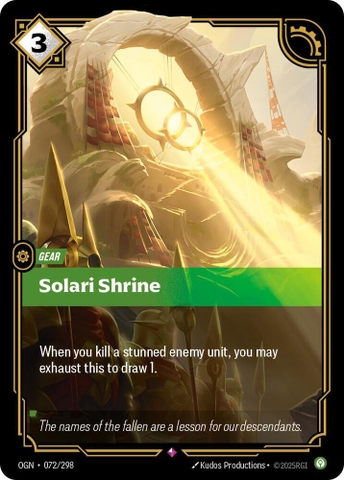 Riftbound TCG - Origins - Solari Shrine (072/298) Foil