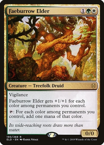 Magic: The Gathering - Throne of Eldraine - Faeburrow Elder (190)