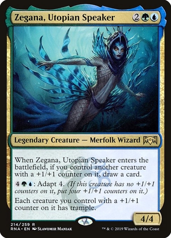 Magic: The Gathering - Ravnica Allegiance - Zegana, Utopian Speaker (214)