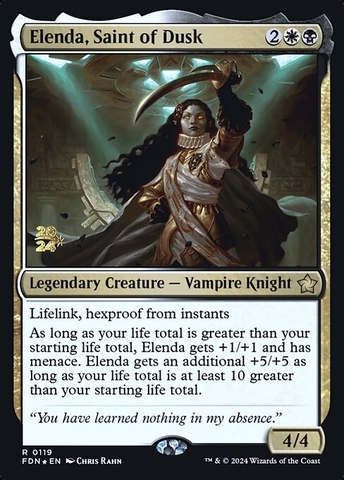 Magic: The Gathering - Foundations Promos - Elenda, Saint of Dusk (119s) Foil