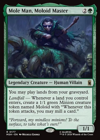 Magic: The Gathering - Marvel Super Heroes - Mole Man, Moloid Master (177)