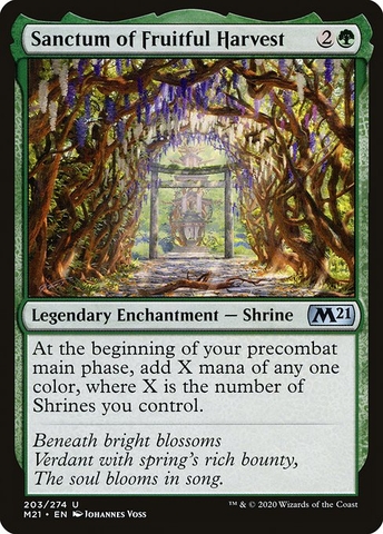 Magic: The Gathering - Core Set 2021 - Sanctum of Fruitful Harvest (203)