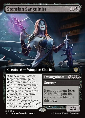 Magic: The Gathering - Secrets of Strixhaven Commander - Stensian Sanguinist // Exsanguinate (78)