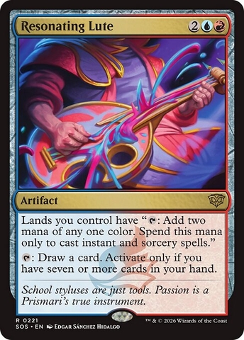 Magic: The Gathering - Secrets of Strixhaven - Resonating Lute (221) Foil