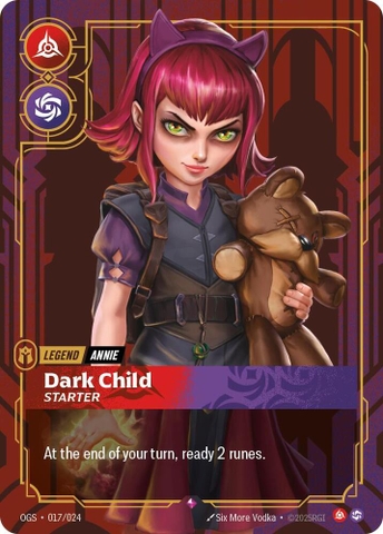 Riftbound TCG - Origins: Proving Grounds - Annie - Dark Child (Starter) (017/024)