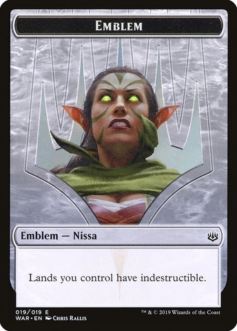 Magic: The Gathering - War of the Spark Tokens - Nissa, Who Shakes the World Emblem (19)