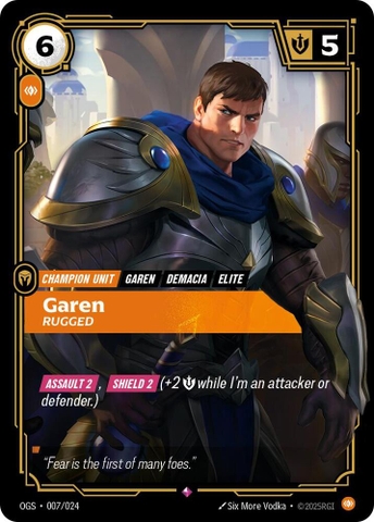 Riftbound TCG - Origins: Proving Grounds - Garen - Rugged (007/024)