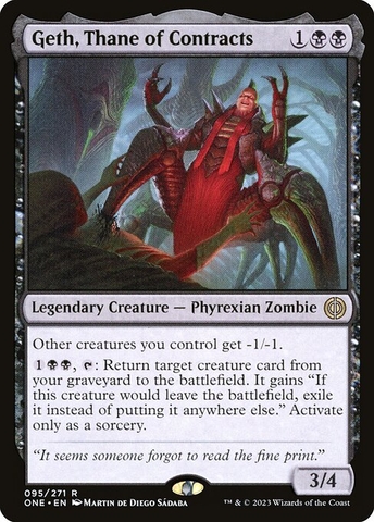 Magic: The Gathering - Phyrexia: All Will Be One - Geth, Thane of Contracts (95)