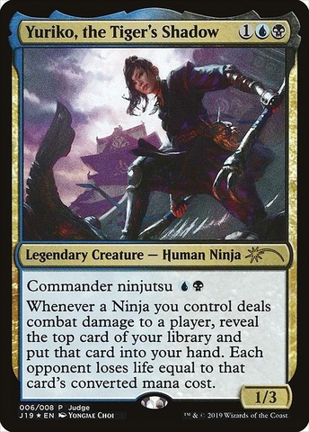 Magic: The Gathering - Judge Gift Cards 2019 - Yuriko, the Tiger's Shadow (6) Foil