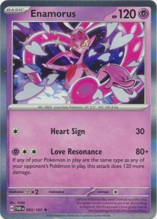 Pokemon TCG - Scarlet & Violet: Twilight Masquerade -  Enamorus - Holo Rare