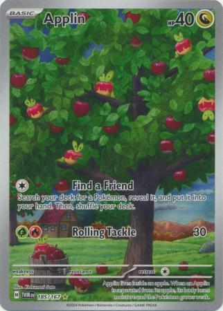 Pokemon TCG - Scarlet & Violet: Twilight Masquerade -  Applin - Illustration Rare