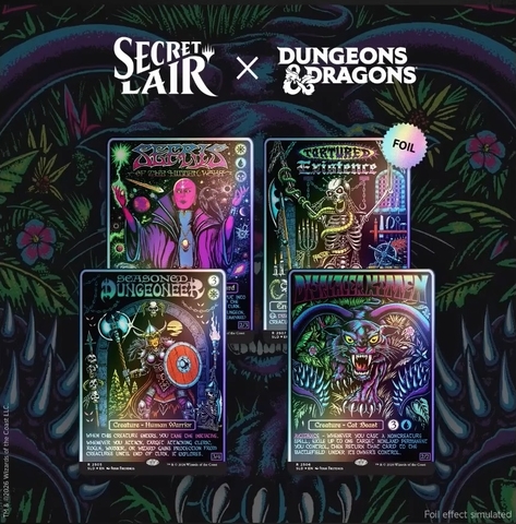 [Pre-Order] Magic the Gathering - Secret Lair x Dungeons & Dragons - Black Lights & Dark Dungeons