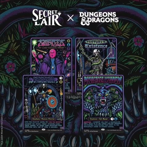 Magic the Gathering - Secret Lair x Dungeons & Dragons - Black Lights & Dark Dungeons