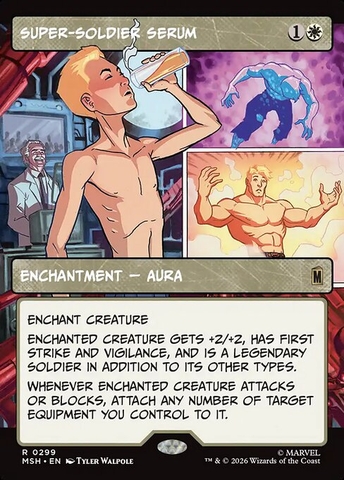 Magic: The Gathering - Marvel Super Heroes - Super-Soldier Serum (299) Foil