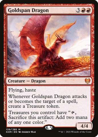 Magic: The Gathering - Kaldheim - Goldspan Dragon (139)