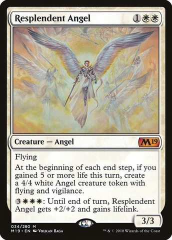 Magic: The Gathering - Core Set 2019 - Resplendent Angel (34) Foil