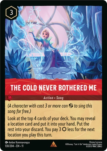 Disney Lorcana ~Winterspell~ The Cold Never Bothered Me (130/204)