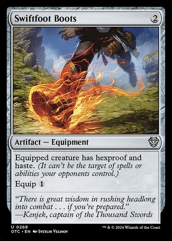 Magic: The Gathering - Outlaws of Thunder Junction Commander - Swiftfoot Boots (268)
