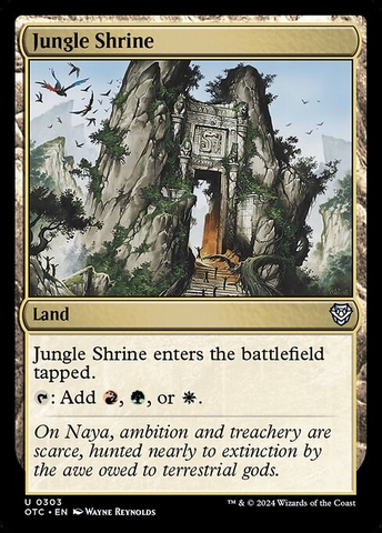 Magic: The Gathering - Outlaws of Thunder Junction Commander - Jungle Shrine (303)