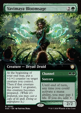 Magic: The Gathering - Secrets of Strixhaven Commander - Yavimaya Bloomsage // Channel (92)