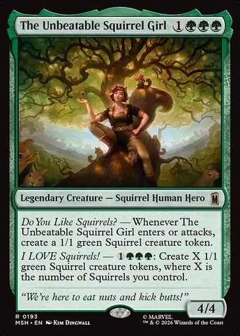 Magic: The Gathering - Marvel Super Heroes - The Unbeatable Squirrel Girl (193)