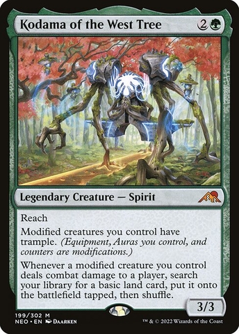 Magic: The Gathering - Kamigawa: Neon Dynasty - Kodama of the West Tree (199)