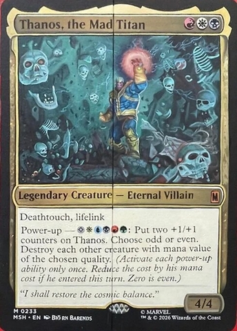 Magic: The Gathering - Marvel Super Heroes - Thanos, the Mad Titan (233)