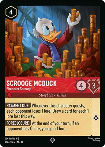 Disney Lorcana ~Winterspell~ Scrooge McDuck - Ebenezer Scrooge (124/204)