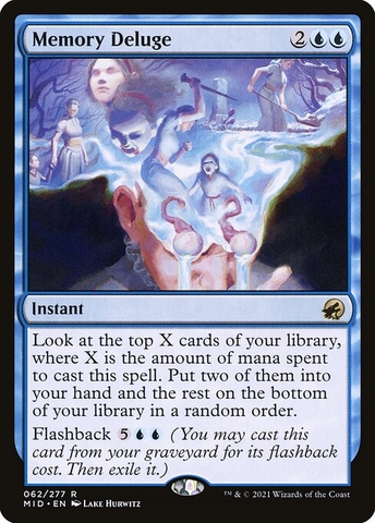 Magic: The Gathering - Innistrad: Midnight Hunt - Memory Deluge (62)