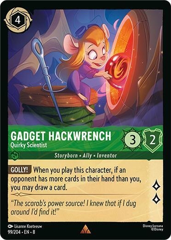 Disney Lorcana ~Reign of Jafar~ Gadget Hackwrench - Quirky Scientist (99/204)