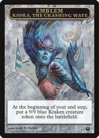 Magic: The Gathering - Born of the Gods Tokens - Kiora, the Crashing Wave Emblem (11)
