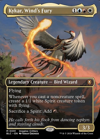 Magic: The Gathering - Bloomburrow Commander - Kykar, Wind's Fury (91) Foil