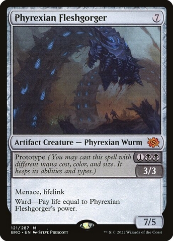 Magic: The Gathering - The Brothers' War - Phyrexian Fleshgorger (121) Foil