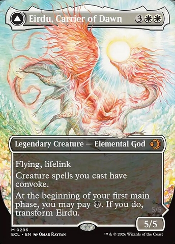 Magic: The Gathering - Lorwyn Eclipsed - Eirdu, Carrier of Dawn // Isilu, Carrier of Twilight (286)
