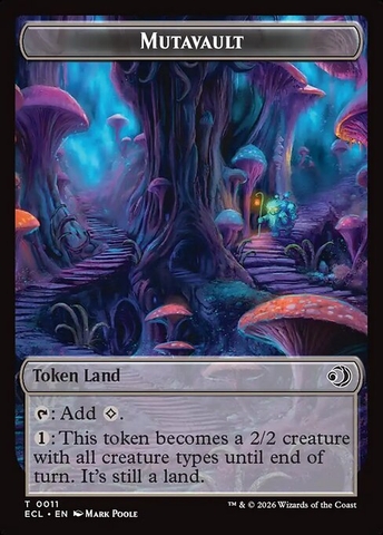 Magic: The Gathering - Lorwyn Eclipsed Tokens - Mutavault (11)