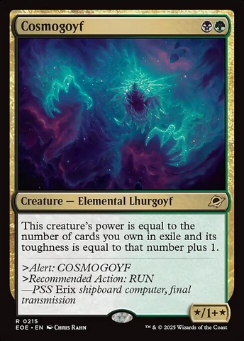 Magic: The Gathering - Edge of Eternities - Cosmogoyf (215) Foil