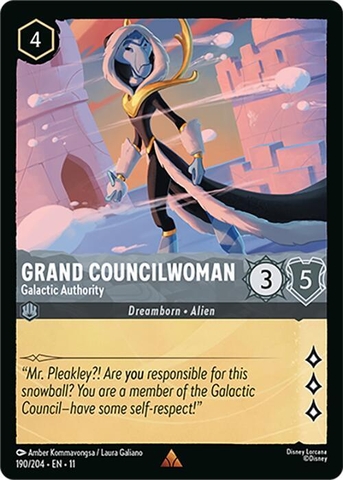 Disney Lorcana ~Winterspell~ Grand Councilwoman - Galactic Authority (190/204)