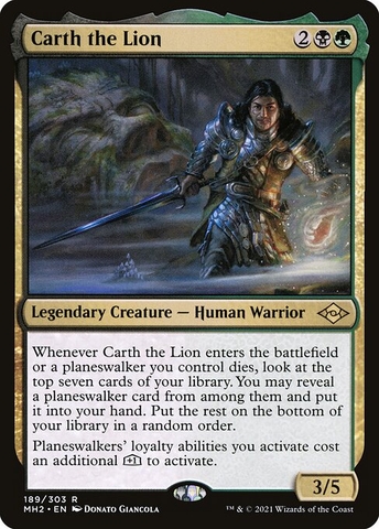 Magic: The Gathering - Modern Horizons 2 - Carth the Lion (189)