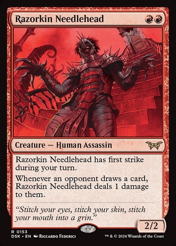 Magic: The Gathering - Duskmourn: House of Horror - Razorkin Needlehead (153) Foil
