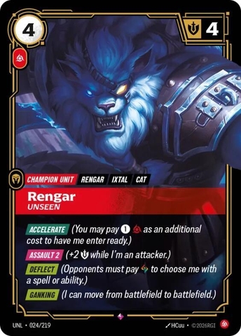 Riftbound TCG - Unleashed - Rengar - Unseen (024/219) Foil