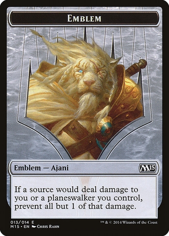 Magic: The Gathering - Magic 2015 Tokens - Ajani Steadfast Emblem (13)