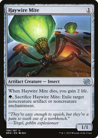 Magic: The Gathering - The Brothers' War - Haywire Mite (199) Foil