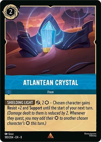 Disney Lorcana ~Reign of Jafar~ Atlantean Crystal (180/204)