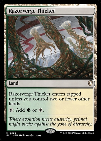 Magic: The Gathering - Bloomburrow Commander - Razorverge Thicket (325)