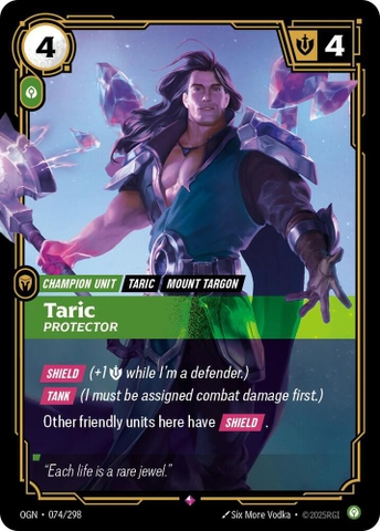 Riftbound TCG - Origins - Taric - Protector (074/298) Foil