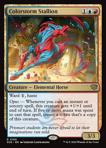 Magic: The Gathering - Secrets of Strixhaven - Colorstorm Stallion (180) Foil