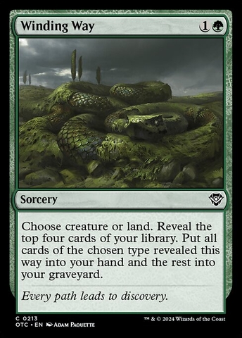 Magic: The Gathering - Outlaws of Thunder Junction Commander - Winding Way (213)