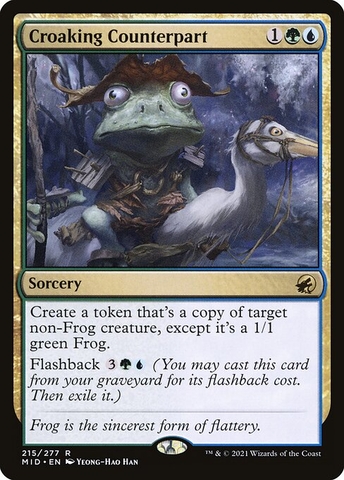 Magic: The Gathering - Innistrad: Midnight Hunt - Croaking Counterpart (215)