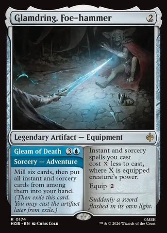 Magic: The Gathering - The Hobbit - Glamdring, Foe-hammer // Gleam of Death (174)