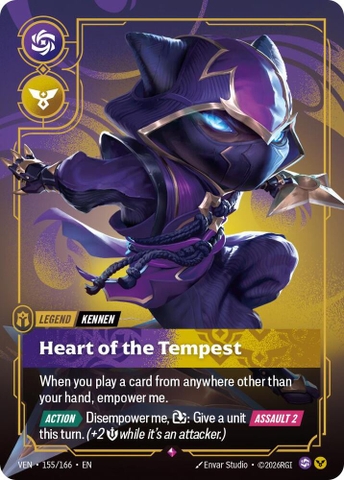 Riftbound TCG - Vendetta - Yordle, Kennen - Heart of the Tempest (155/166) Foil